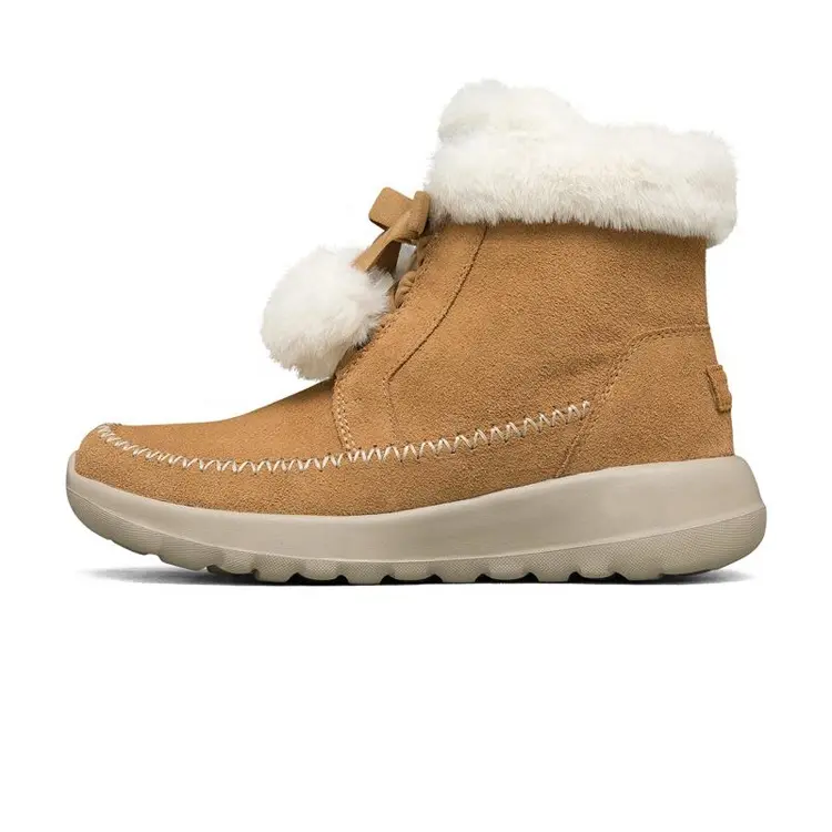 China OEM ODM Service New Style Anti Slip Snow Fur Adult Boots Women Winter Shoes