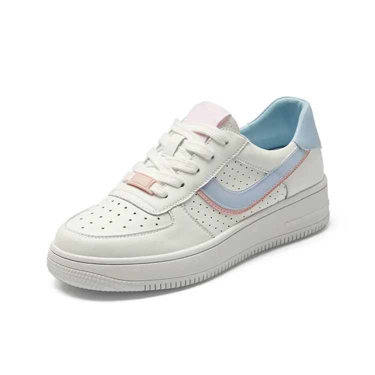 Jinjiang Factory Cheap Price Footwear All-Match Zapatos White Women's Casual Shoes Platform Fashionable